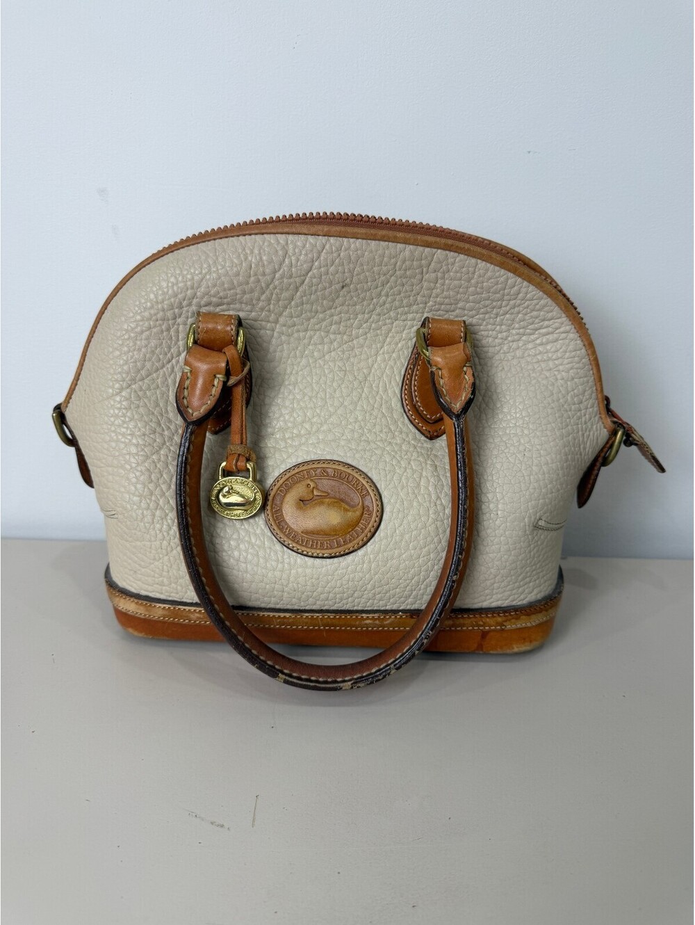 Dooney & Bourke Pebbled Leather Satchel Handbag